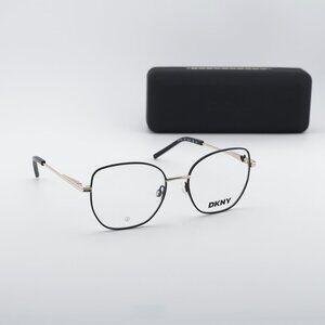 DKNY DK1034 001 Square Eyeglasses 51mm - Black/Gold